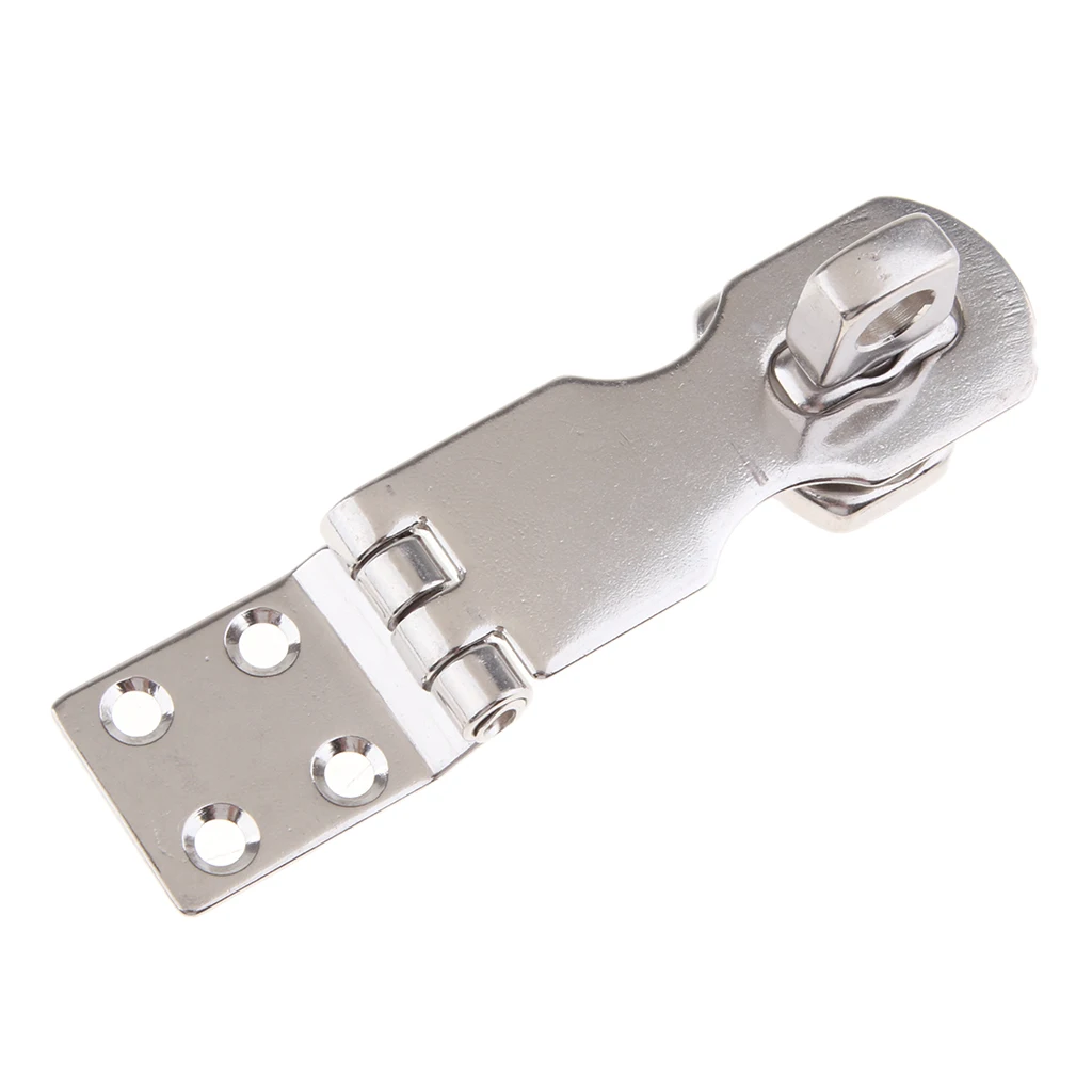 4 packs 97mm/63mm Padlock Hasp Door Clasp Gate Lock Stainless Steel Twist Knob for Door Window Security