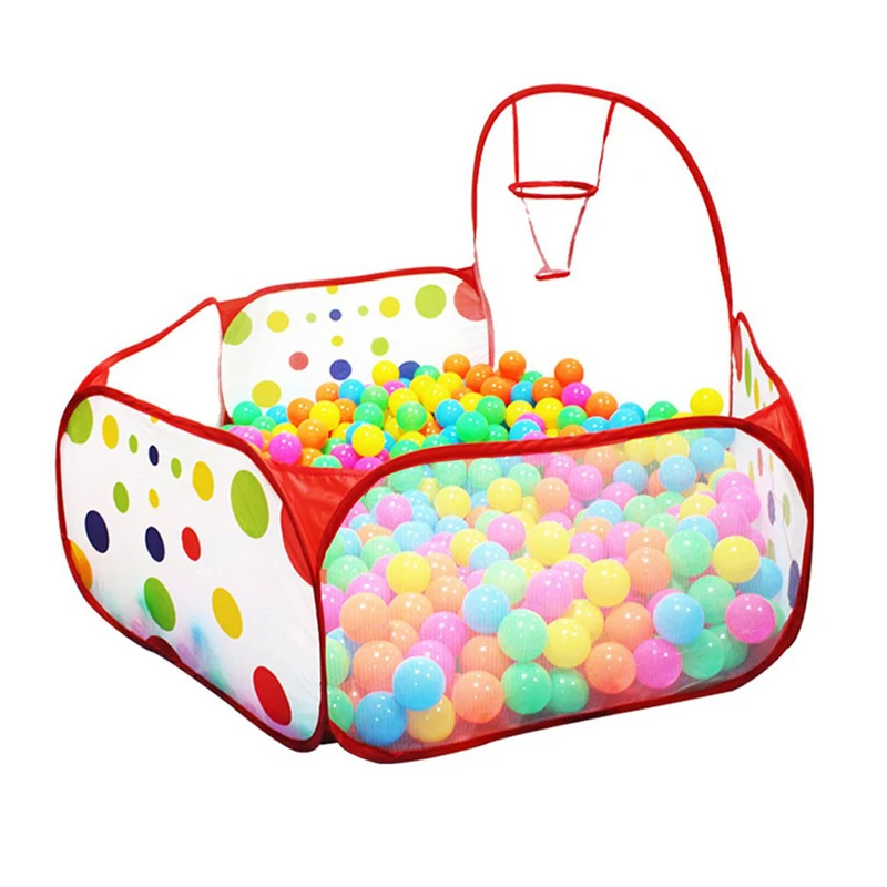 Портативный детский мяч Яма бассейн с игровой корзиной палатки Водонепроницаемый сложенный Игрушка палатки для ребенка Крытый Открытый игры подарки