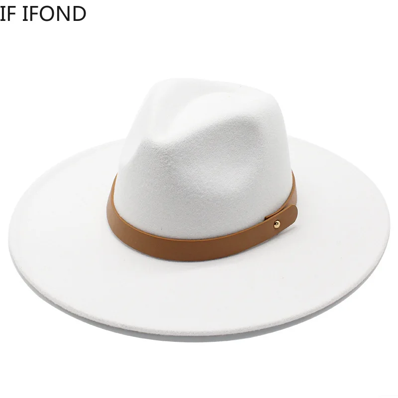 Шерстяная шляпа Fedora с широкими полями зимняя Дамская Шляпа Дерби для свадьбы