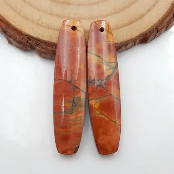 

Hot Sale Multi-Color Picasso Jasper Earrings Bead, stone for earrings making, 35x9x5mm, 4.9g