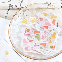 6 упак./лот соль японская молочная Сода серии Креативные украшения DIY бумажные наклейки из бумаги васи