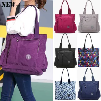 

Fashion Women Nylon Large Capacity Shoulder Bag Messenger Cross body Bag Multi Pockets Storage Bags