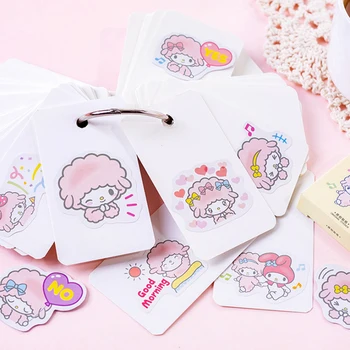 

45pcs/box Cute Soft Lamb Boxed Stickers DIY Diary Decoration Scrapbooking Stickers Label Greeting Card Making Album Sticker
