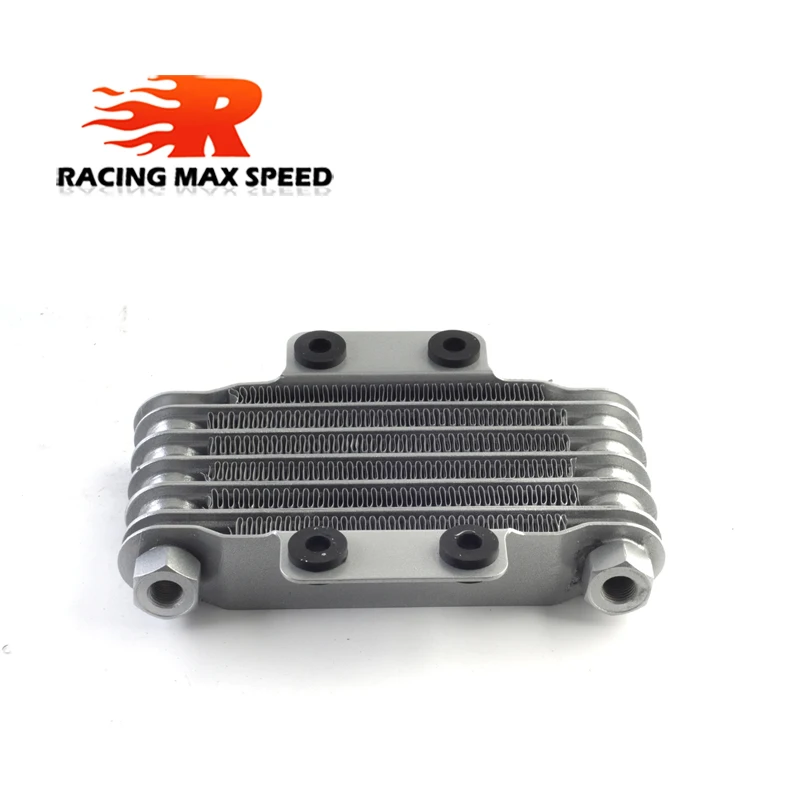 HighQualityUniversalMotorcycleoilcooler190mm6rowsilverblack