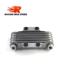 High Quality Universal Motorcycle oil cooler 190 mm 6 row silver&black for 100CC-250CC Motorcycle DirtBike ATV
