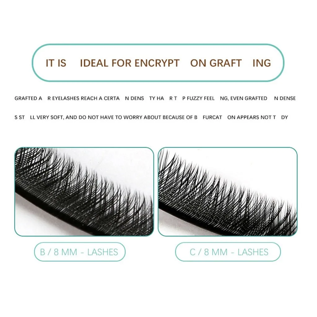 Individual False Eye Lashes Black Silk Eyelashes Extension False Eyelash Set Grafting Fake False Eyelashes Extension Maquiagem