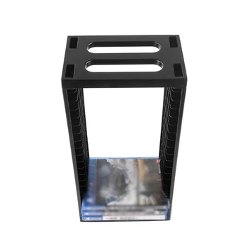 

for PS4 Slim Pro Console Game Card Storage Stand Game Accessories Game Card Box for CD Stand Stackable for Blu Ray Discs Holder