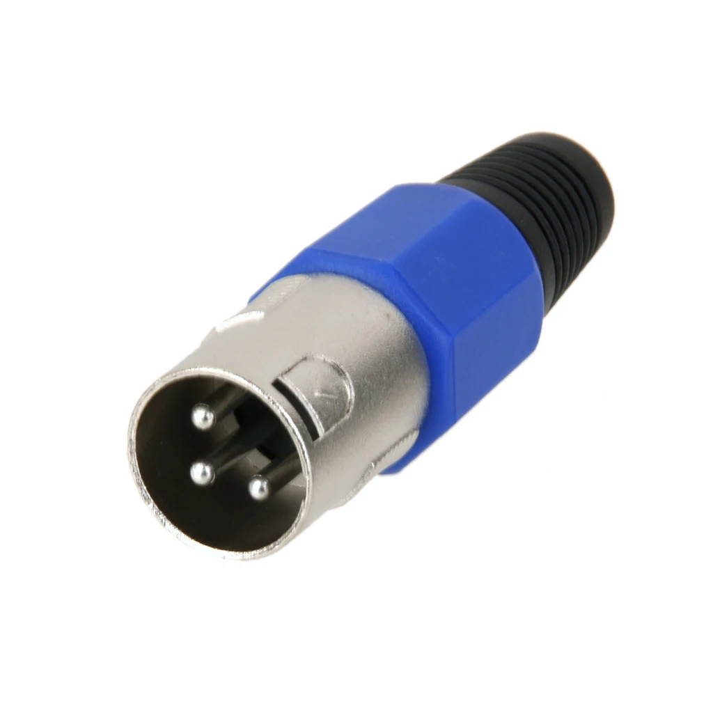 XLR 3 Pin Male MIC Jack Plug Audio Microphone Cable Connector