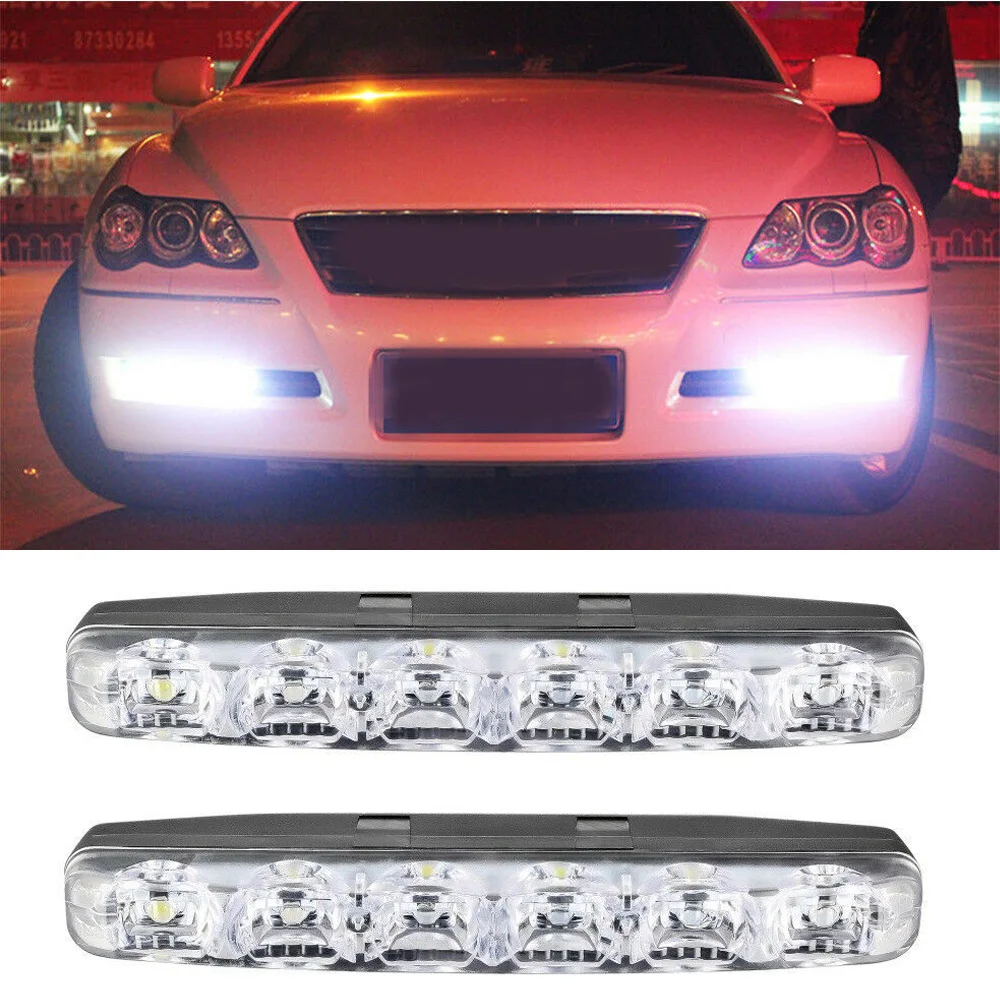 Анти-столкновения туман светильник Замена DRL супер яркий 6000K 12V авто | Автомобили и