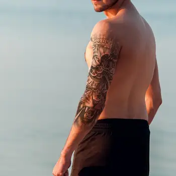 

Large Full Arm Temporary Tattoo Sticker Removable Waterproof Body Sleeve Stickers Tattoo Art Temporary Personality Tattoos Y4L3