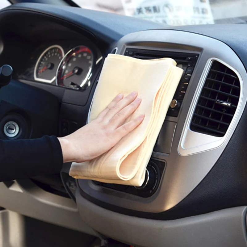 

Pratical Car Wash Cloth Cleaning Towel Chamois Universal Cleaning Cloth for Washing Leather Random Color for PVA