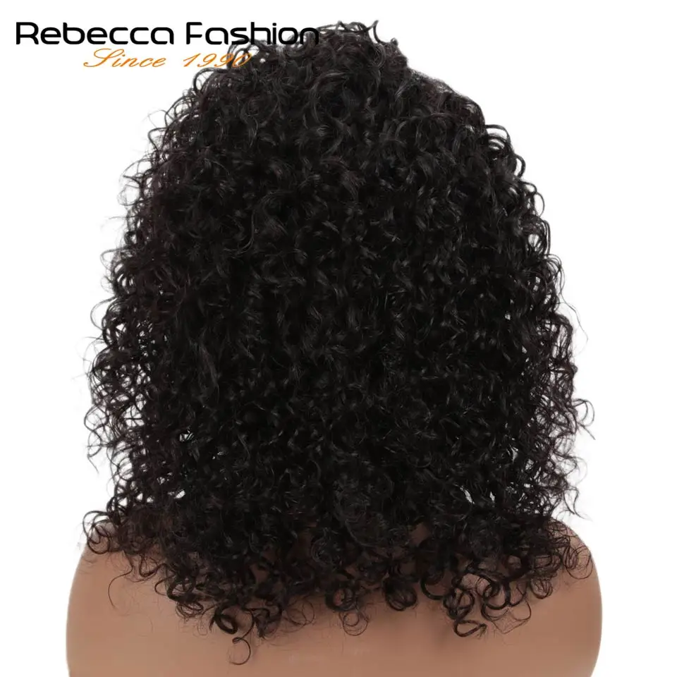 Rebecca Right Part Jerry кудрявые и афро кудрявые волосы на фронте парики с волосами младенца короткие боб парики для женщин человеческие волосы парик