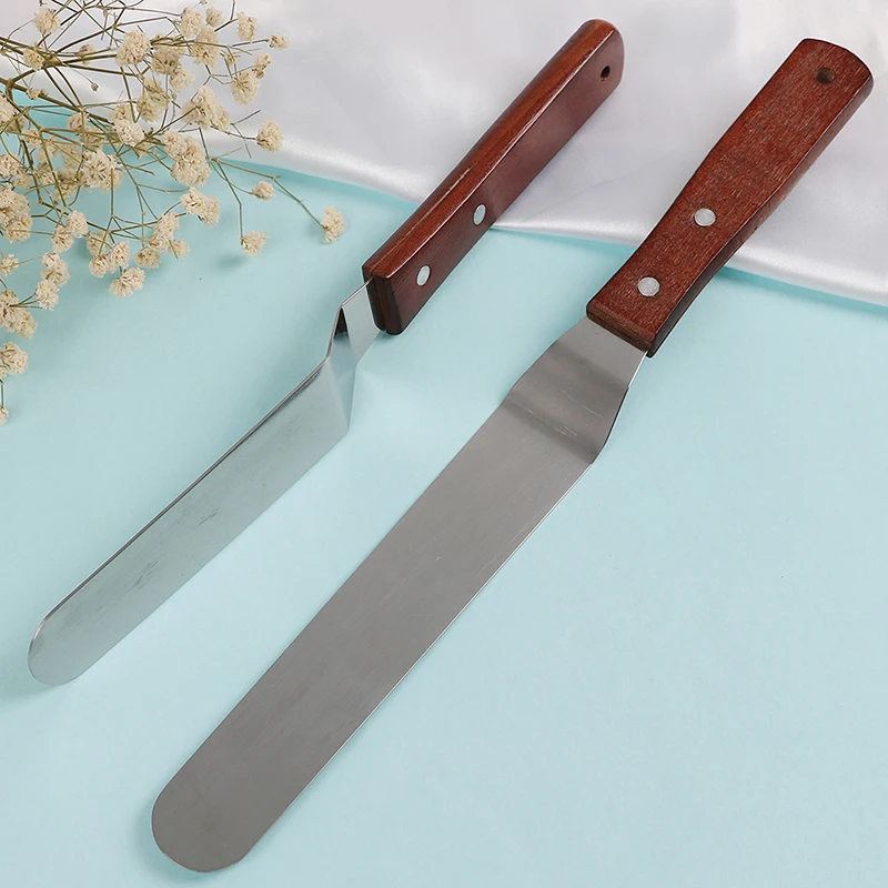 1PC Stainless Steel Cake Spatula Butter 6/8/10 Inch Cream Icing Frosting Knife Smoother Kitchen Pastry Cake Decoration Tools