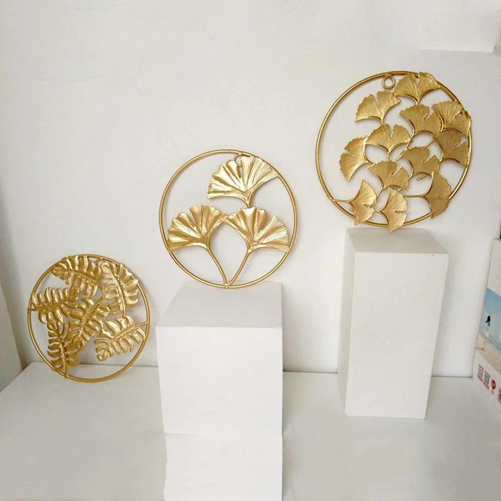 Nordic Ginkgo Leaf Iron Wall Decor Nordic Ginkgo Leaf Iron Wall Decor