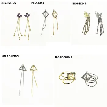 

New arrival! 50pcs Rhinestone/ Cubic Zirconia Claw chain charm for Hand Made Earrings DIY parts,Jewelry Finding & Component
