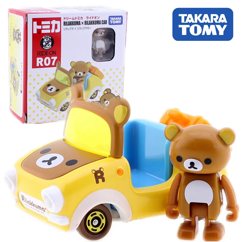 Для mi ca Dream Ride on Rilakkuma Car Bear To mi ca mi Motors автомобиль литье под давлением Металлическая Модель Коллекция подарок детские игрушки