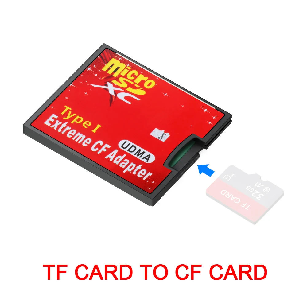 Rocketek Micro SD TF для CF/SD карт памяти конвертер адаптер MicroSD SDHC Compact Flash Type I|Картридеры| |