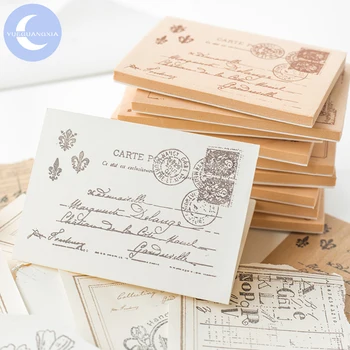 

YueGuangXia Loose Leaf Stamp Suit Retro Notepad Original Creative Laptop Luggage Celebrating Christmas Pads 12 Design 20+1 pcs