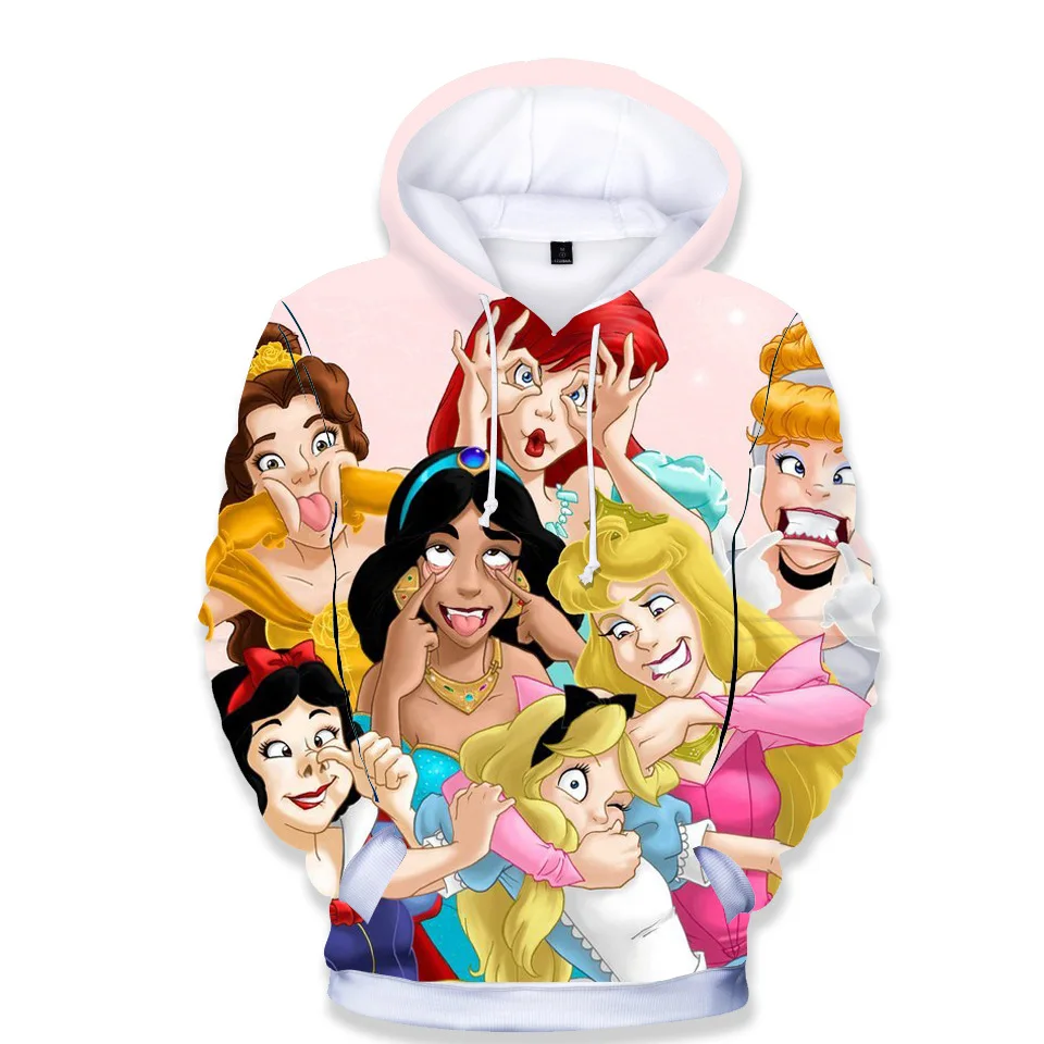 

Baby Boy Girl 3D Hoodies Cartoon Sweatshirts Harajuku VOGUE Princess Casual Full Colored Blouse Kid T-Shrits Pullover Streetwear