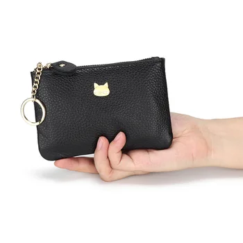 

2020 New Short Womens Wallets and Purses Luxury Designer Genuine Cow Leather Coin Zipper Card Holder Money Bags Carteras Cuzdan