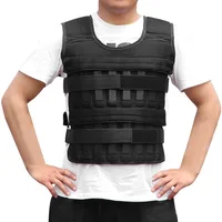 15KG 30KG Loading Weight Vest Adjustable Weights Jacket Breathable Shockproof with Multi Pockets For Running  Weight Lifting 1