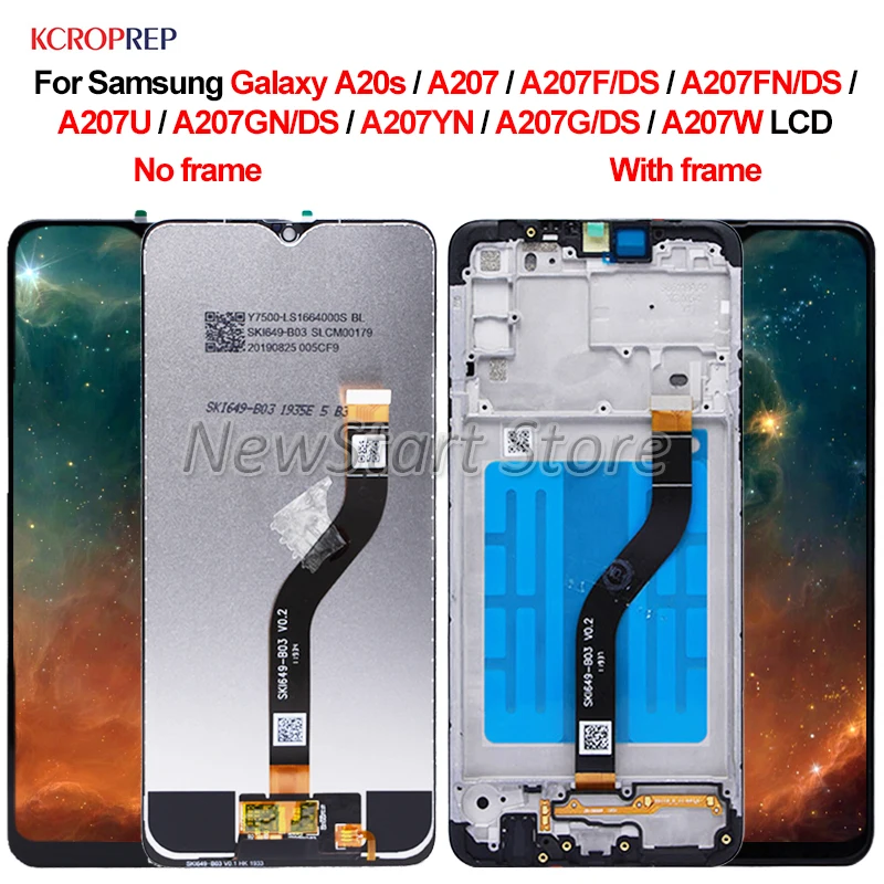 

For Samsung Galaxy A20s A207 A207F A207FN A207U A207GN A207YN A207G A207W LCD Display Touch Screen Digitizer Assembly 100%Tested