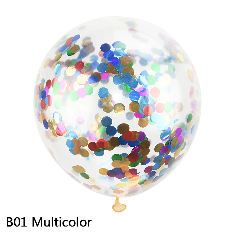 5 шт./лот 12 ''шары с золотыми конфетти Премиум 12 дюймов латексные вечерние воздуха воздушные шары-игрушки для дня рождения шары для свадебной вечеринки украшения - Цвет: multicolor