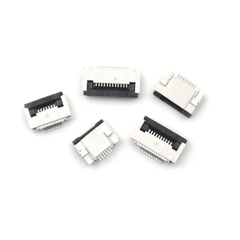 

10PCS 6P/ 7P/ 8P/ 10P /12P Flip Type Flat Cable Connector Bottom Contact FPC/ FFC 0.5mm Pitch Connector