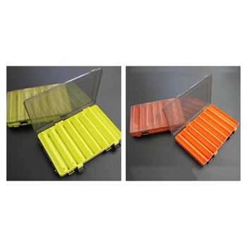 

2Pcs Fishing Lure Box Double Sided Tackle Box Fishing Lure Egi Squid Jig Pesca Accessories Box Minnows Bait Fishing Tackle Conta