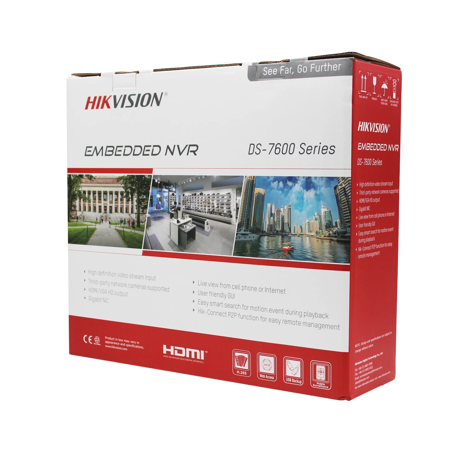 Hikvision DS-7608NI-K2/8 P 8MP H.265 NVR 8CH/16CH сетевой видеорегистратор с 8POE портами встроенный Plug& Play 4K NVR