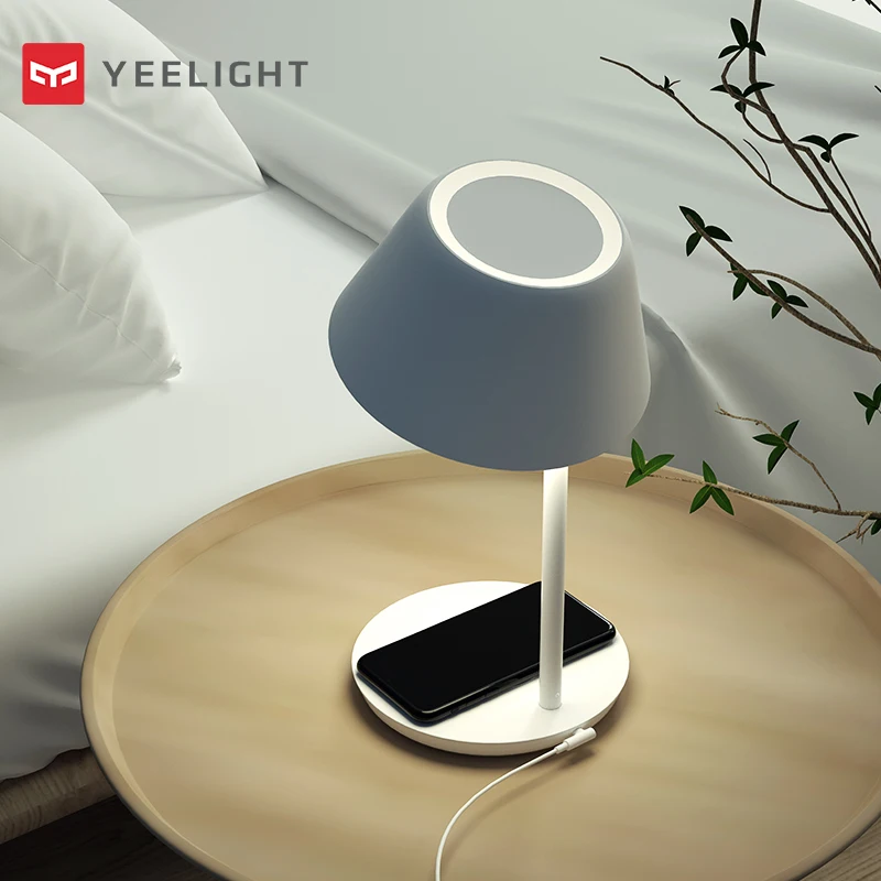 Xiaomi Yee светильник YLCT02YL 6 Вт настольная лампа Smart wifi Touch Dimmable/YLCT03YL 18 Вт Светодиодный настольный светильник Pro Беспроводная зарядка для iPhone