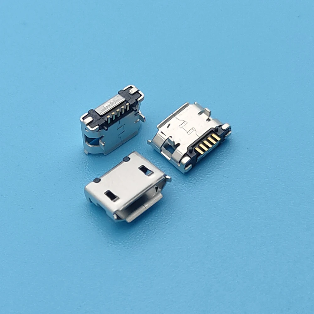 50 шт. разъем Micro USB гнездо 5Pin Ping 5 9 мм SMT Хвостовая зарядная розетка печатная плата