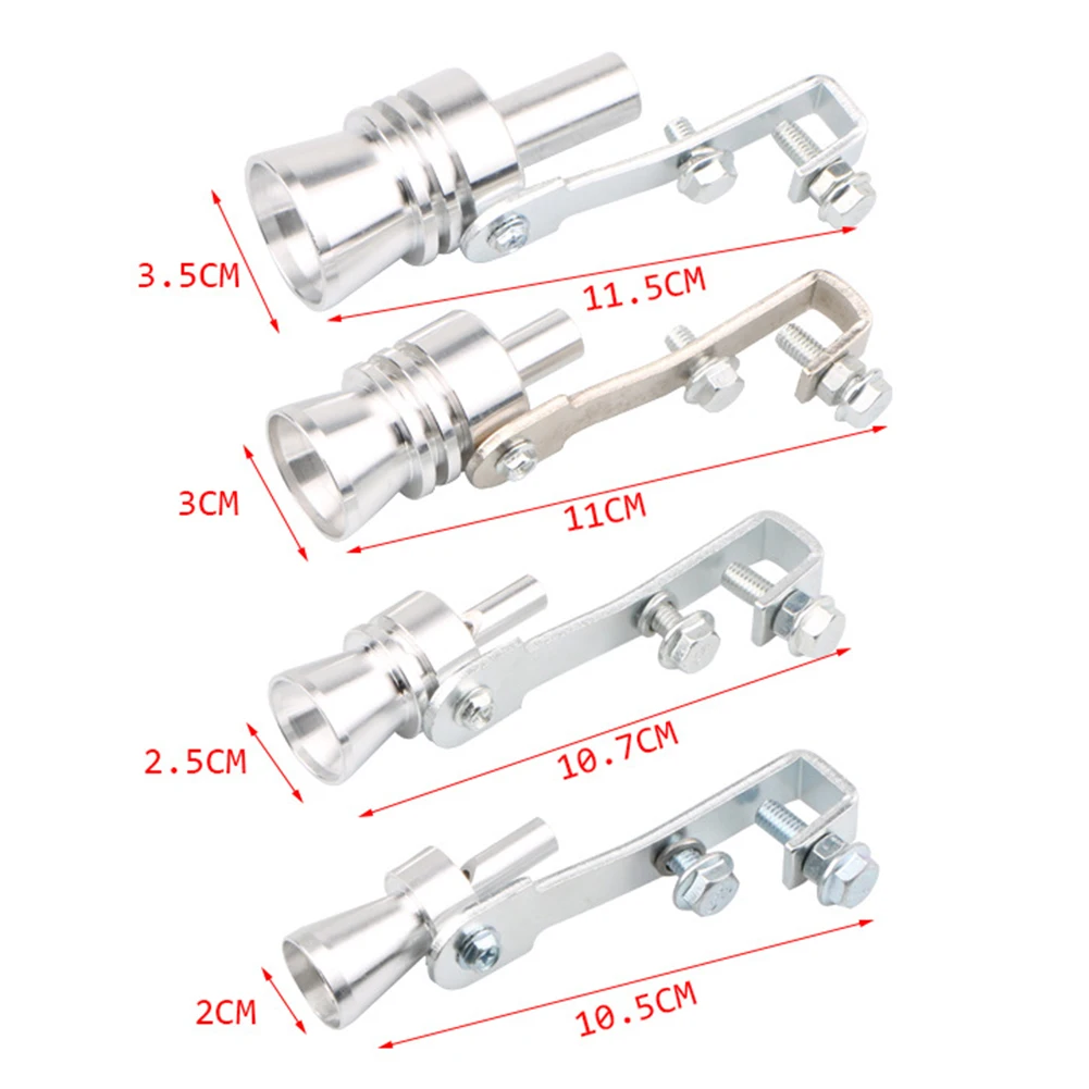 Профессиональный глушитель выхлопной трубы, звуковой инструмент, негабаритный алюминиевый декор, автомобильные аксессуары, практичная Простая установка, Roar Maker
