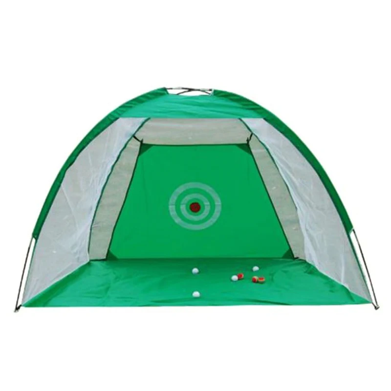 

Foldable Golf Hitting Cage Training Aids Indoor Outdoor Sports Golf Cage Swing Trainer Chipping Net Backyard Garden Grassland Go