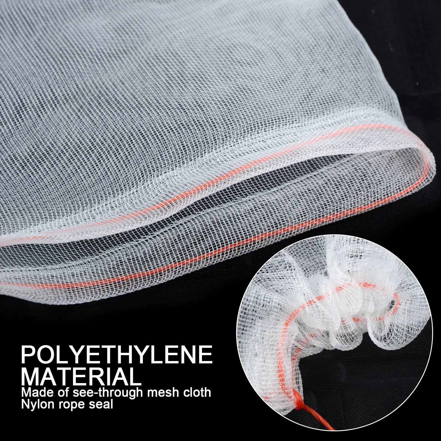 20Pcs Garden Plant Vegetable Fruit Protection Bag Sac white Anti Bird Nylon Mesh Drawstring tool Set Fly Colander Pest Control