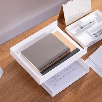 

A4 Document Organizer Magazine Office Desk Storage File Stationery Shelf Rack XXUC