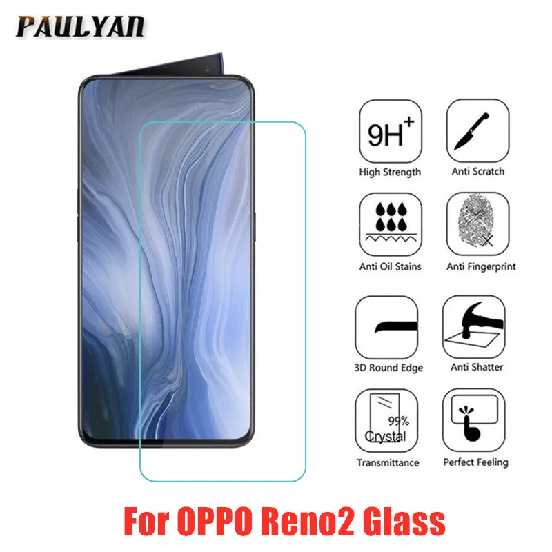9H прозрачное закаленное стекло для OPPO Reno2 2Z 2F Pro Защита экрана для OPPO Reno2Z RENO2F 2.5D стеклянная защитная пленка