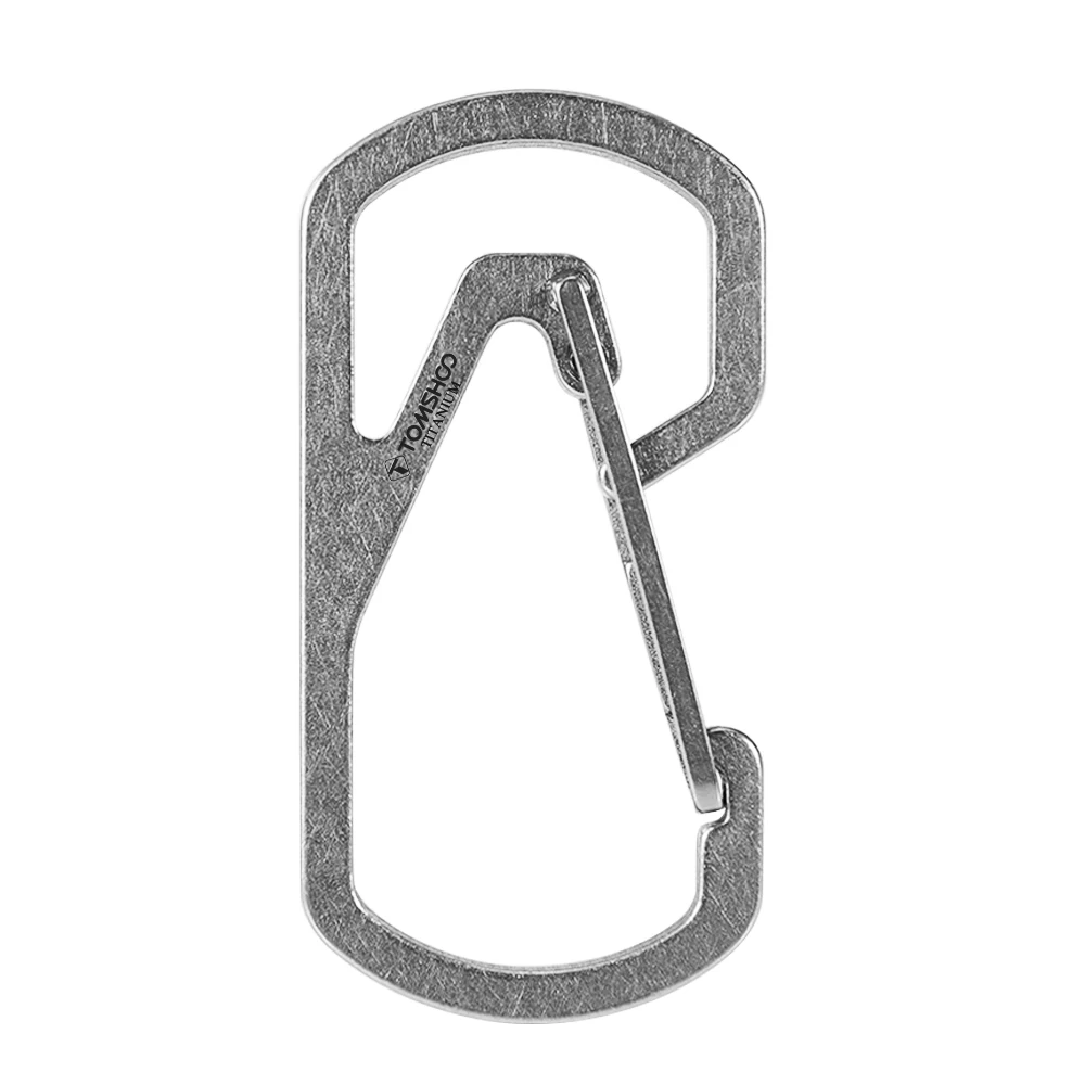 Титан дешевые брелки для ключей Quick Release крюк брелок рессорный хомут карабин флэш светильник Пряжка светильник текстура коррозии