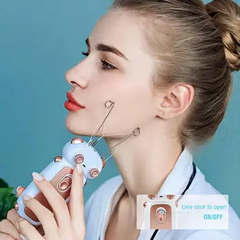 

New Face Epilator Hair Removal Electric Hair Removal Machine Electric Cleansing For Body Puller Threading G6U8