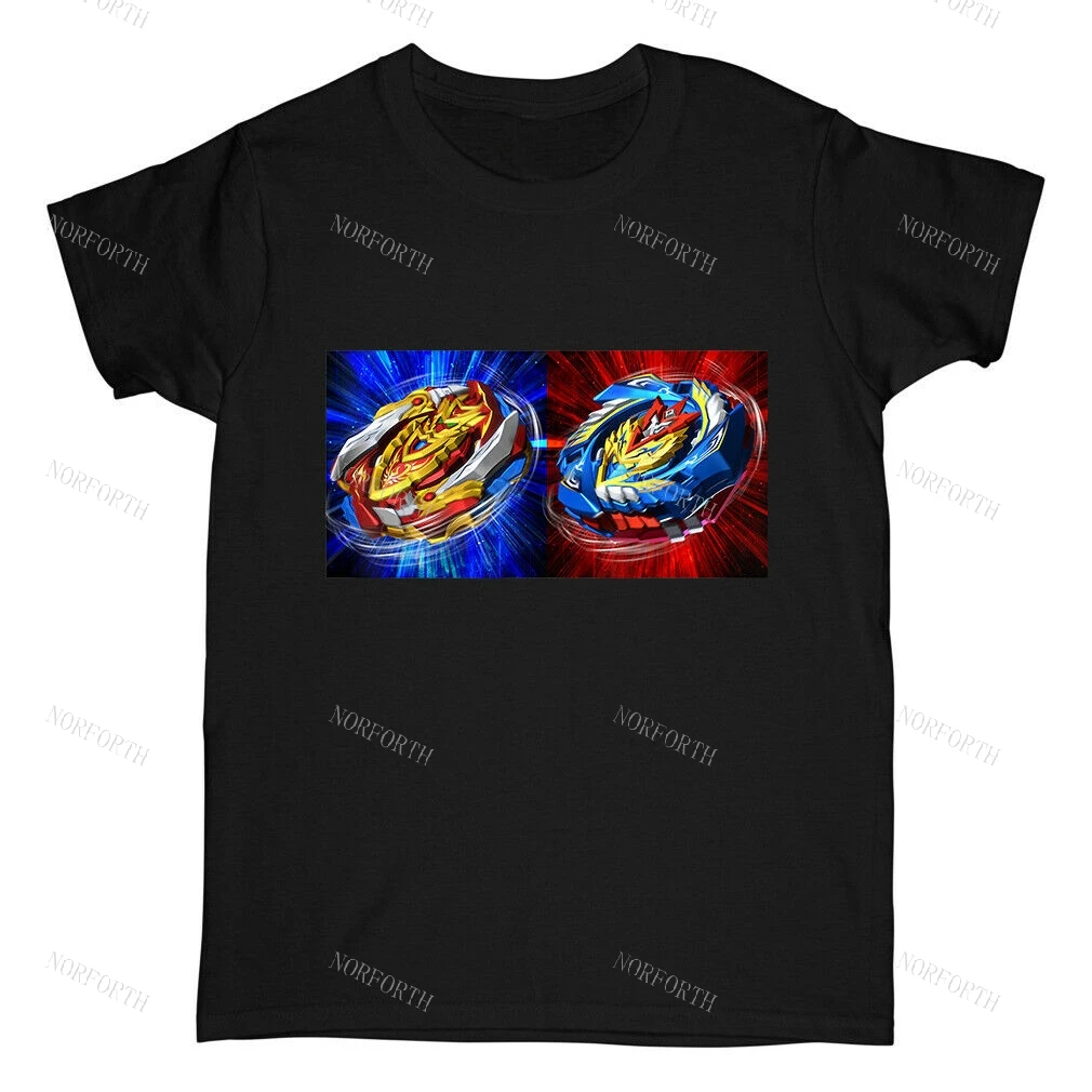 Beyblade Burst Turbo двойная футболка Bey унисекс черного цвета | Мужская одежда