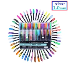 Художественные канцелярские принадлежности 36/48 цветные гелевые ручки набор для заправки пастельные неоновые блестящие эскизы цветная ручка для рисования набор Школьный маркер