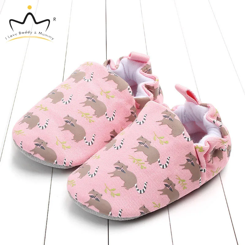 Bavlněné boty pro novorozence se zvířátky