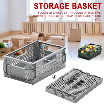 

Crate Office Sundries Bathroom Home Organizer Space Saving Storage Basket Desktop Bedroom Magazine Documents Portable Foldable
