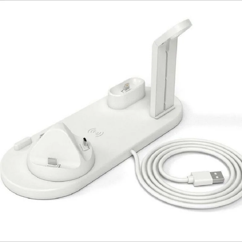 Watch Headphones Wireless charging Four in one charging stand for Apple Android type c