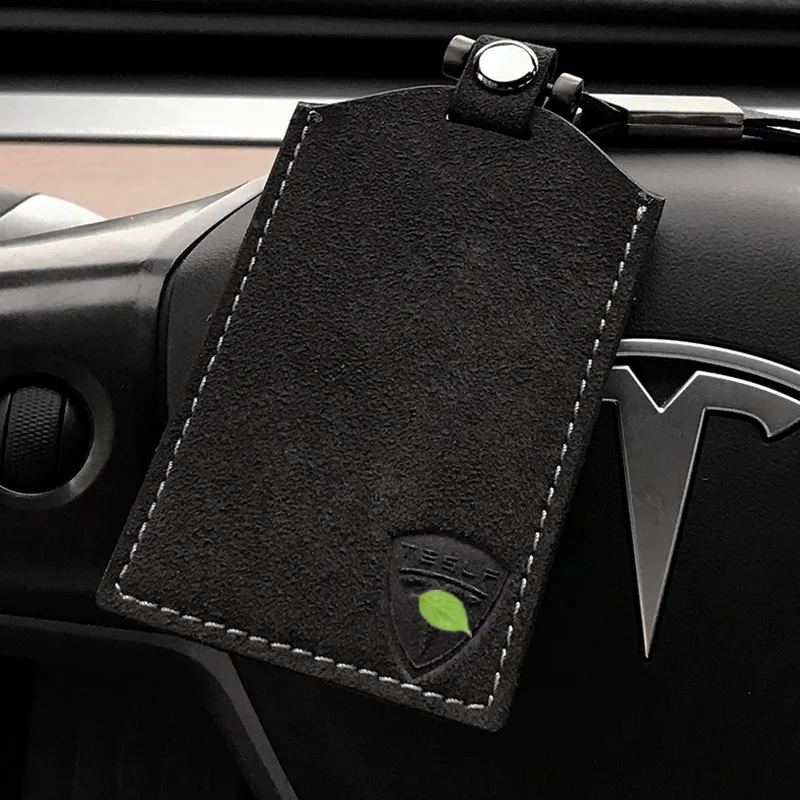 Для Tesla Model 3 2017 2018 2019 2020 кожаный чехол для автомобильного ключа оболочка цепь