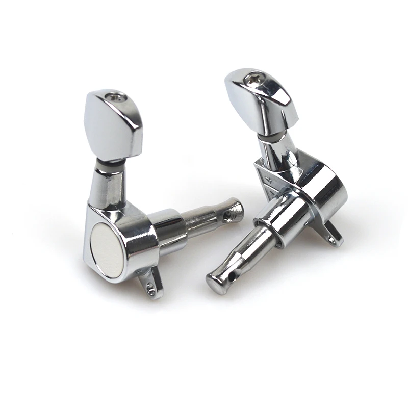 Guitar Tuning Pegs Tuners Machine Heads for Acoustic Electric Guitar Chrome 3R3L 6R 6L Guitar Machine