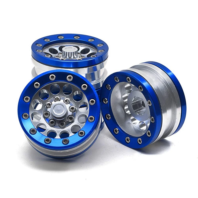 4 шт. алюминиевый сплав 1,9 Beadlock Колесные диски для 1/10 RC Гусеничный осевой SCX10/CC01/D90 90027 90034 для Traxxas TRX4 для Rc автомобиля Pa