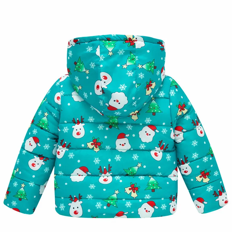 Коллекция 2019 года, зимние куртки рождественское пальто для девочек, куртка толстая пуховая детская парка рождественские Куртки Детская