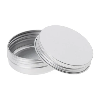 

26x Empty Aluminium Nail Art Beads Buttons Sewing Pins Pot Jar Tin Container Makeup Cosmetic Box Storage Case Spiral Screw Box