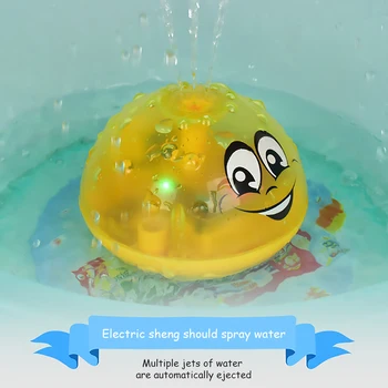 

Funny Infant Bath Toy Pet Baby Electric Induction Sprinkler Ball With Light Music Children Water Play Ball Bath Interactive Toy